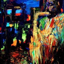 Fire Music, oil on canvas