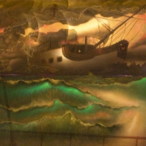 Ghost Ship, oil on canvas