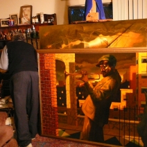 Howard in his studio, 2005