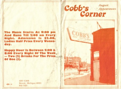 Incognito - Cobbs Corner - outside cover